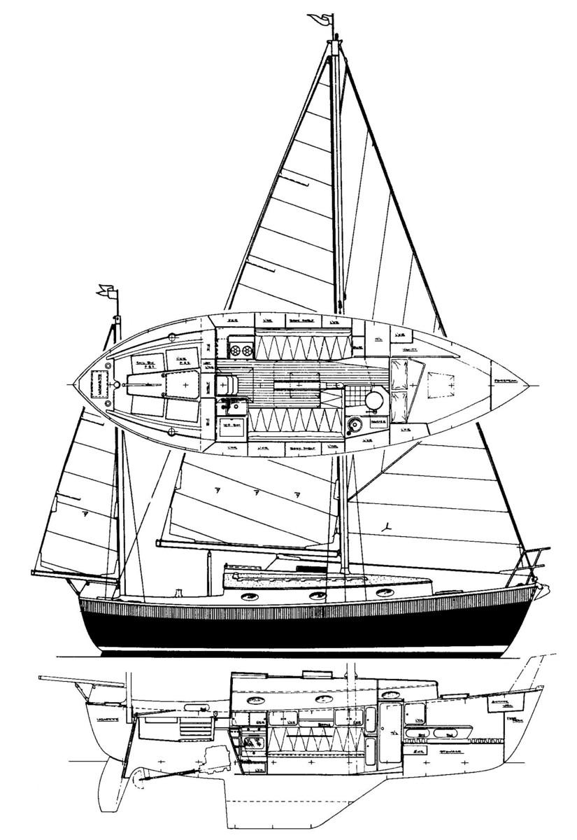 Nimble 30 line drawing