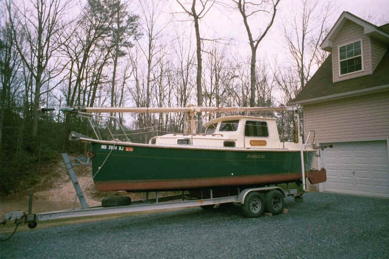 Nimble Arctic on the trailer